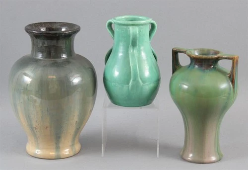 Antique Arts & Crafts FULPER Ameircan Art Pottery Vases, Stangl & Handled Corset