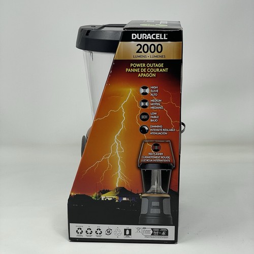 Duracell TRI-Power 2000 Lumen LED Solar + USB Rechargable Battery Lantern Light - Picture 4 of 8