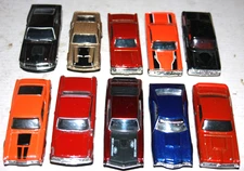 10 Asstd Ford Muscle Cars 1/64 Diecast  Various Brands Combined Shipping