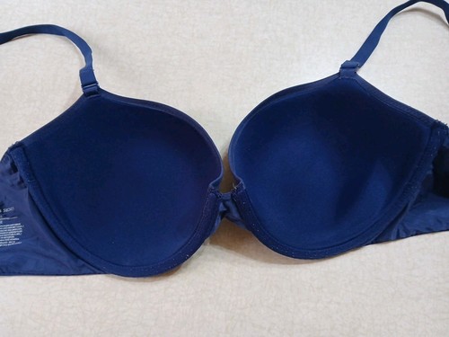 Victoria's Secret The Nakeds gefütterter Halb BH 34D blau Bügel - Bild 3 von 4