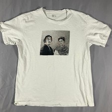 Camisa blanca Salvador Dalí Frida Kahlo Brasil se ajusta como para hombre arte grande RG GG