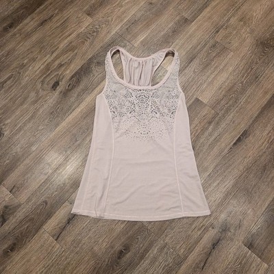 Lululemon Run: Silver Bullet Sleeveless Tech Tank Top Pink Women s 2