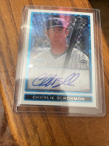 Charlie Blackmon [Refractor Autograph] #BCP121 2009 Bowman Chrome Prospects card