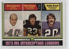 1974 Topps Interception Leaders Dick Anderson Mike Wagner Bobby Bryant #332 0nr3
