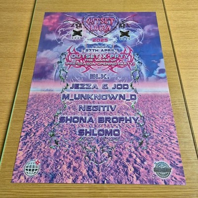 OUTSET 2025 @ EDEN IBIZA - IBIZA CLUB POSTERS - DJ TECH HARD HOUSE MUSIC