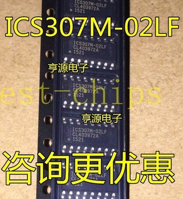 (1PCS) ICS307M-02LF IC CLK SOURCE SRL PROGR 16-SOIC 307 ICS307  #tk
