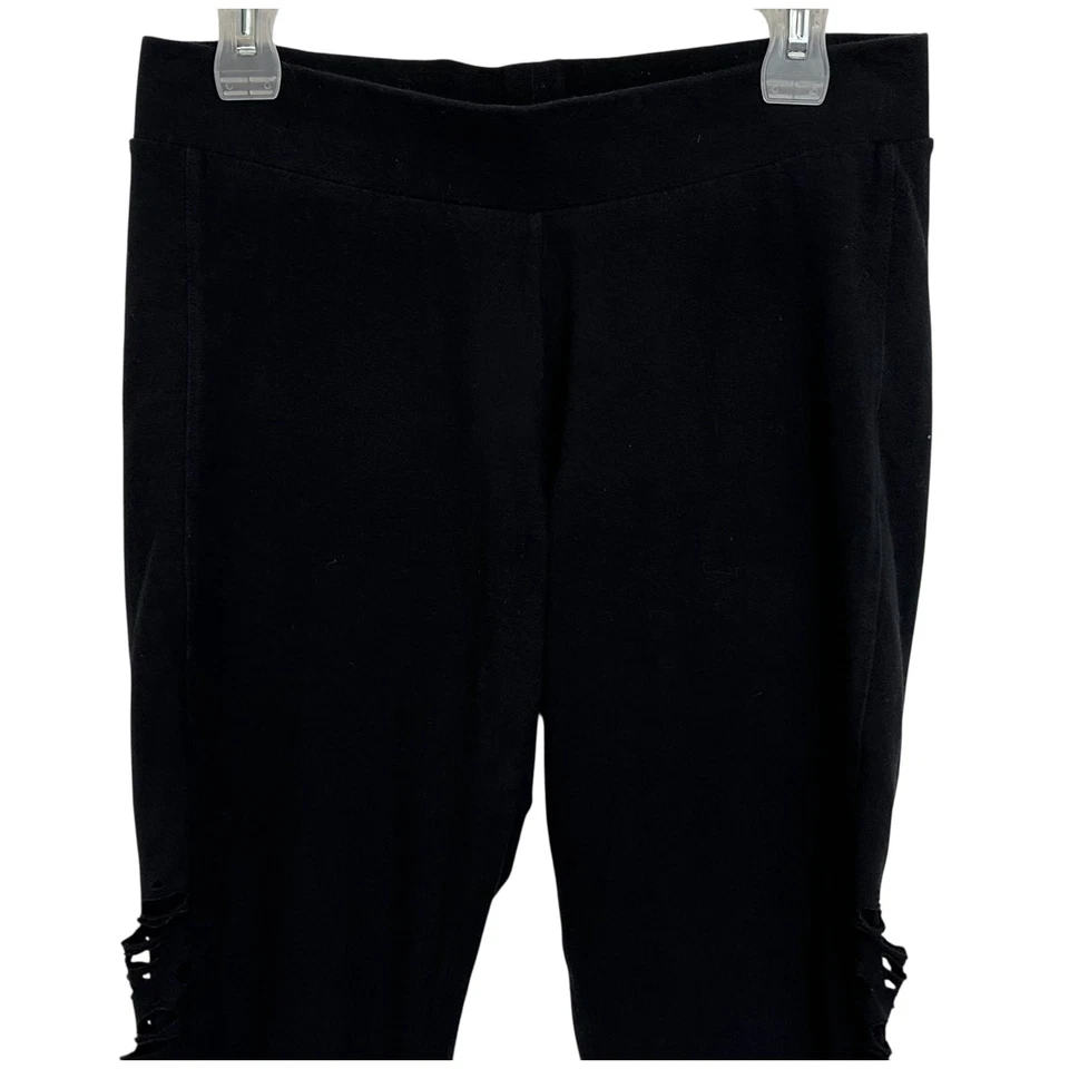 Leggings Torrid Premium de malha cortada lateral preta plus size 1X - Imagem 4 de 4