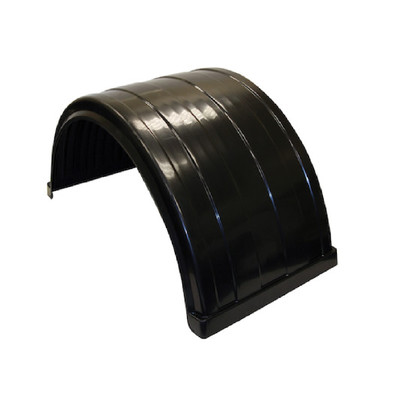 Buyers 8590245 Black Smooth 23.50'' H x 50.50'' W Polyethylene Ribbed Poly Fender