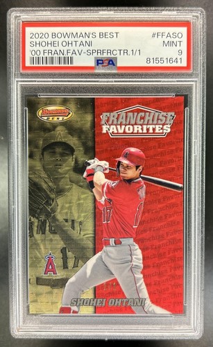 2020 Bowman's Best Shohei Ohtani 2000 Franchise Favorites Superfractor 1/1 PSA 9