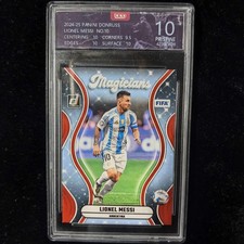 Panini Donruss Lionel Messi Magicians Argentina QCG 10 PRISTINE Graded Card BW17