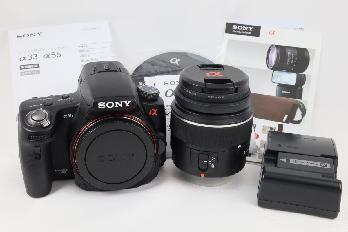 SONY α55 SLT-A55V 18-55mmレンズ SONY Alpha A55 SLT-A55V w/18-55mm Lens ONLY 980 Shots Tested