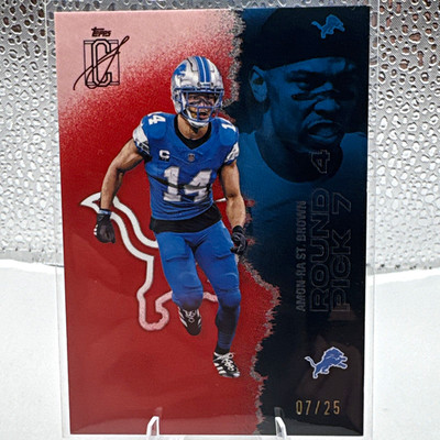 Topps Signature Series Amon-Ra St. Brown Detroit Lions Serial #07/25