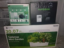 Hydroponic growing Lot Utilitech LED Grow Light Kit irrigation system sponges 