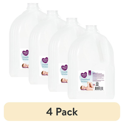 (4 pack) Parent's Choice Distilled Water, 1 Gallon