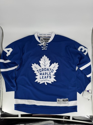 Auston Matthews blue vintage reebok toronto maple leaf jersey size L G2U
