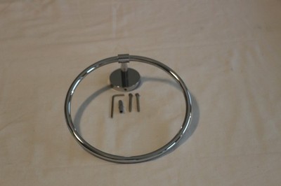 Grohe Bau Cosmopolitan 8-1/4'' Towel Ring Model: 40460001 Starlight Chrome Finish