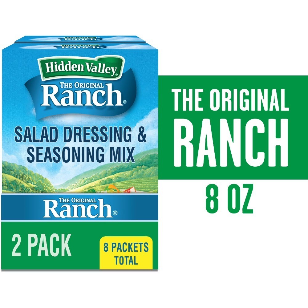Ranch Salad Dressing & Seasoning Mix, 1 Ounce Packets, 8-Count Bulk Pack