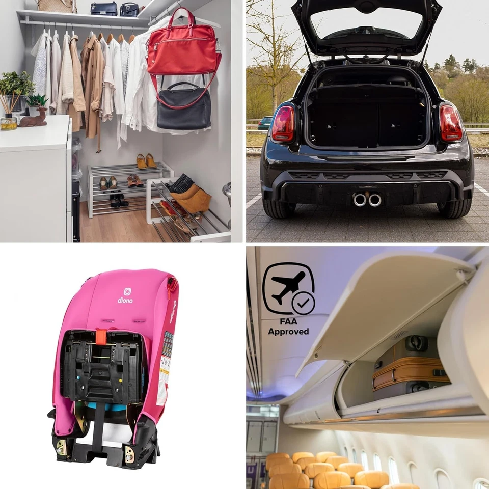 Diono Radian 3R, asiento de coche convertible todo en uno, orientado hacia atrás y hacia adelante, 10 años Foto 2 de 4