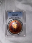 1997 PCGS MS67 - two toned 1 oz Silver American Eagle SAE US $1 Coin #59789A