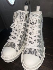 Dior B23 high top sneaker with transparent technical fabric.