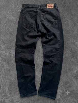 Levi's 521 Herren Jeans schwarz dunkle Waschung Regular gerades Bein W36 L34