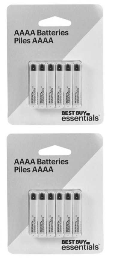 NEW 24-PACK Best Buy Essentials AAAA Alkaline 1.5V Batteries 2026 E96 LR61