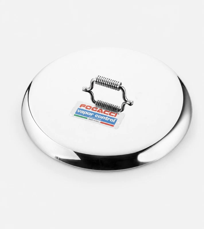 Coperchio 18 cm per Pentola FOGACCI VAPOR CONTROL originale in Acciaio Inox, fotografia 6 di 8