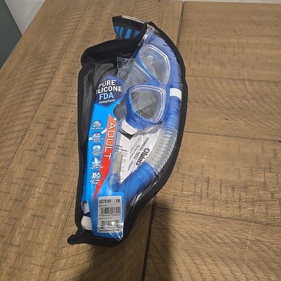 Tusa Sport Adult Snorkel & Mask Combo Black (New)