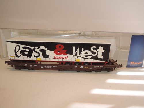 + P29 H0 Roco 67520 Einheitstaschenwagen Sdgkkmss ÖBB Jöbstl east & west NEU | Condition: Gebraucht