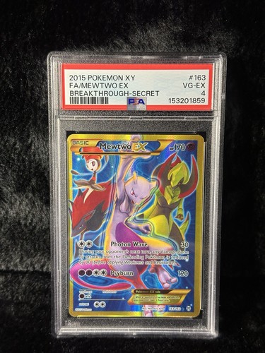 Mewtwo-EX graded PSA 4 for sale on eBay