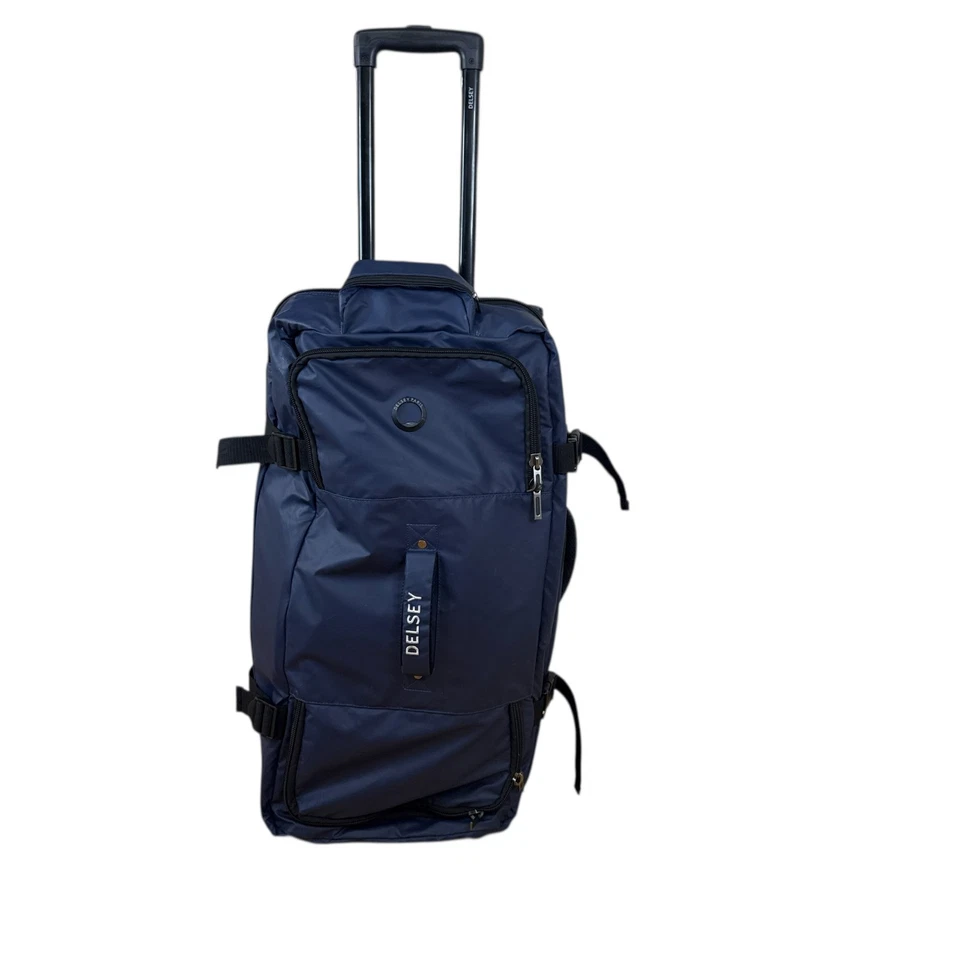 Delsey Paris Rolling Wheeled Duffle Bag With Long Handle Blue 28-Inch - Image 2 of 4