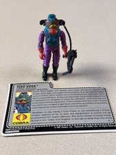 Hasbro GI Joe Complete 1988 Cobra Toxo-Viper v1  but the Backback Has Damage.