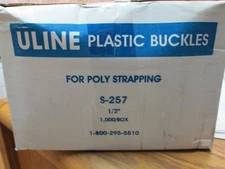 ULINE S-257 Plastic Buckles For Poly Strapping - Qty 1,000.