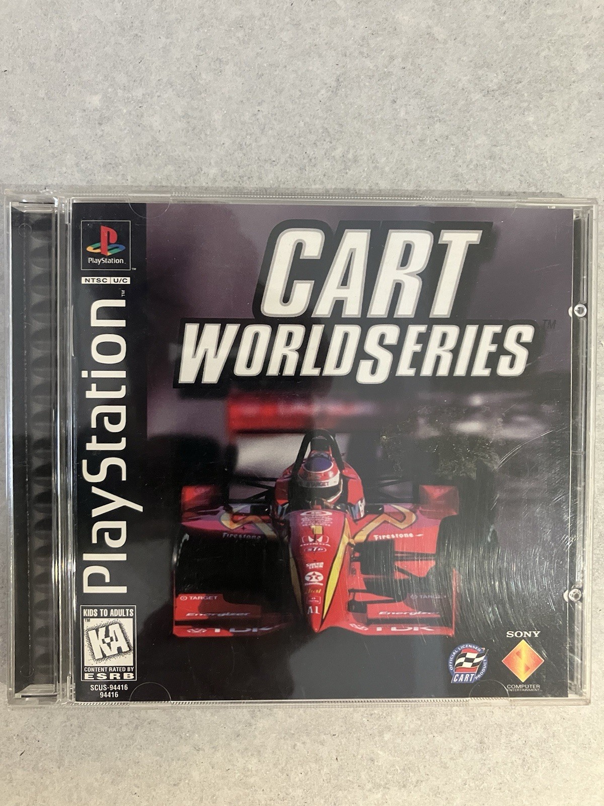 CART World Series (Sony PlayStation 1 PS1, 1997) Complet avec notice NTSC-U/C