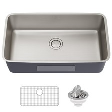 Kraus KA1US33 Dex 33" Undermount Single Basin 16 Gauge Stainless - Stainless