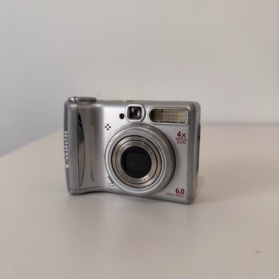 Canon PowerShot A540 Silver 6.0MP Digital Camera for PARTS Black