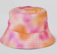 Girls' Tie Dye Bucket Hat - Cat & Jack Pink/Orange OSFM