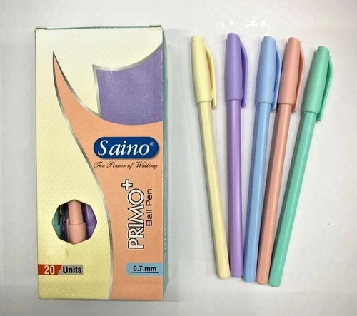 20X Saino Primo Plus Kugelschreiber (4 Packungen mit 5 Stiften) Blaue Tinte Kostenloser Versand in die USA - Bild 14 von 16