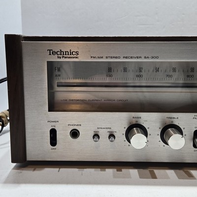 （L）Technics by Panasonic SA-300 FM/AM Technics By Panasonic SA-300 Wood AM/FM Stereo Receiver *WORKS* | eBay