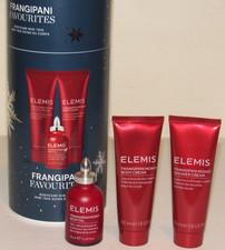 Elemis Frangipani Monoi Trio Set Shower Body Cream Oil 4.3 Oz TOTAL Travel Size