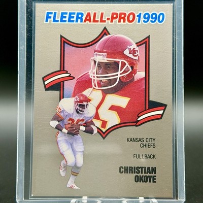 1990 Fleer Christian Okoye #5 All-Pro Kansas City Chiefs RB Nigerian Nightmare