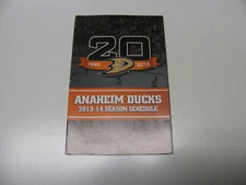 JS15 Anaheim Ducks 2013/14 NHL Hockey Pocket Schedule - Team Store