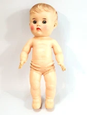 Sun Rubber Co Squeaker Doll Molded Hair/Undies/Shoes Inset Eyes Ink on the Back