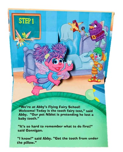 Sesame Street Pop-up Book 3 Pack, Tooth Fairy Test, Elmo a Farm, Be Careful Abby - Picture 7 of 7