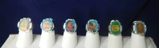 Complete Set 1960s Vari-Vue Martin Luther King Rings    (Lot B)