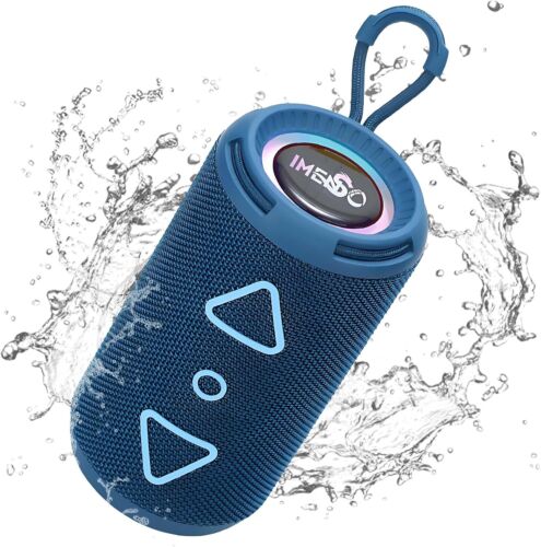 Wireless Bluetooth Lautsprecher RGB Licht Tragbar Stereo Blau - von IMENSO - Bild 2 von 16