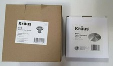 Kraus ST-1 Stainless Steel Drain Assembly STC-2 CapPro Decorative Drain Cap