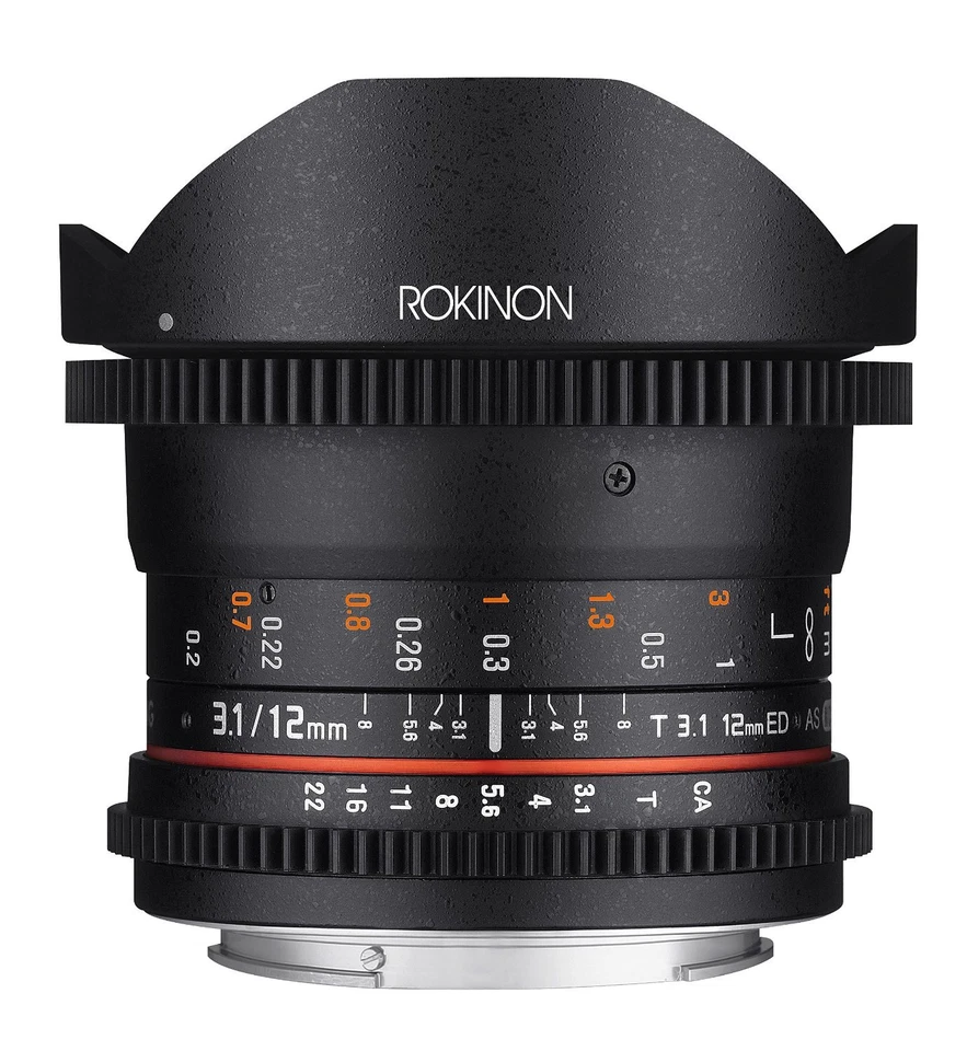 Rokinon Cine DS 12mm T3.1 Cine Fisheye Lens for Nikon Digital SLR - DS12M-N - Image 2 of 3