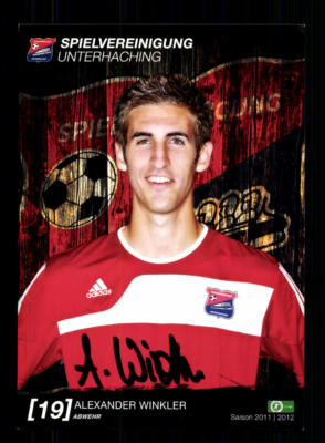 Alexander Winkler Autogrammkarte SpVgg Unterhaching 2011-12 Original + A 184801