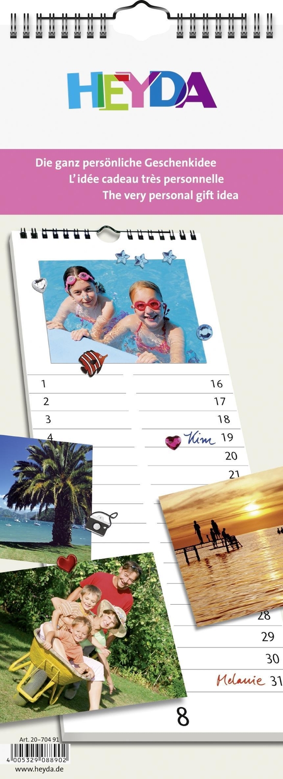 Heyda 2070491, Bastelkalender/diy-kalender/fotokalender, Immerwährend,